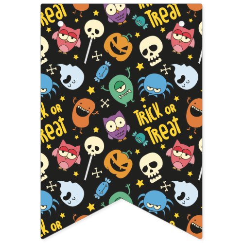 Trick Or Treat Halloween Party Bunting Banner