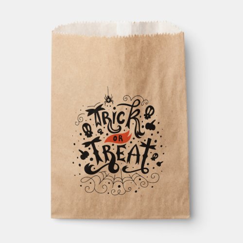 Trick or Treat Halloween Party Candy Treat Favor Bag