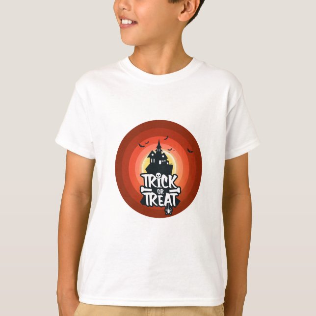 Trick or Treat Halloween party Costume T-Shirt (Front)