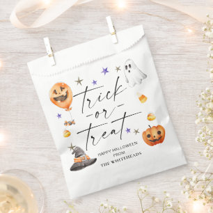 Trick or Treat Halloween Party Favor Bag