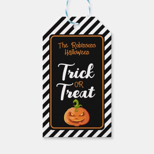 trick or treat halloween party favor gift birthday gift tags