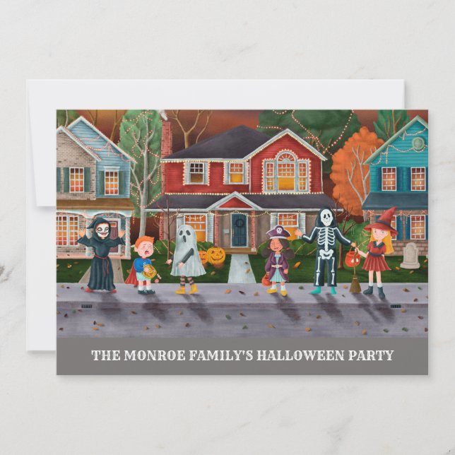 Trick or Treat, Halloween Party Invitation (Front)