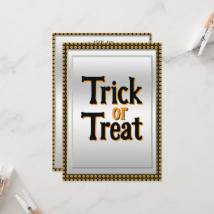 Trick Or Treat Halloween Party Invitation