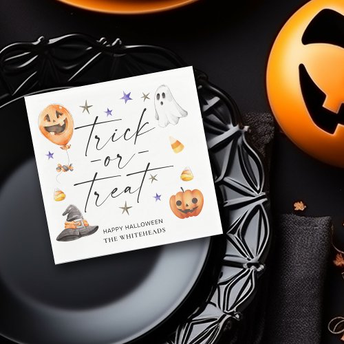 Trick or Treat Halloween Party Napkins