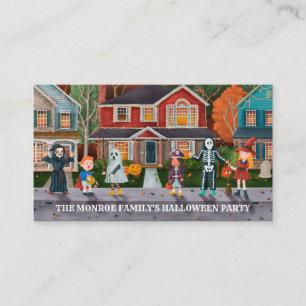 Trick or Treat, Halloween Party Ticket Invitation