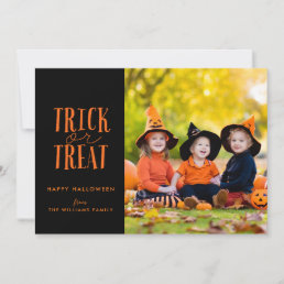 Trick or Treat Halloween Photo Card