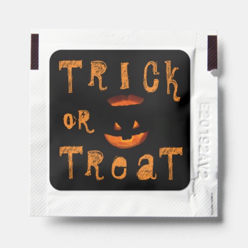 Trick or Treat Halloween Pumpkin Hand Sanitizer Packet