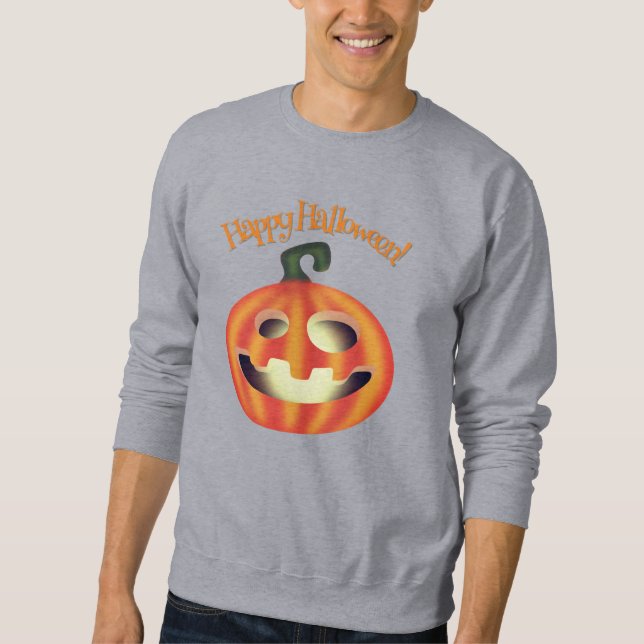 Trick or Treat Halloween Pumpkin Sweatshirt (Front)