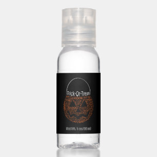 Trick Or Treat Halloween Pumpkin Typography Hand Sanitizer