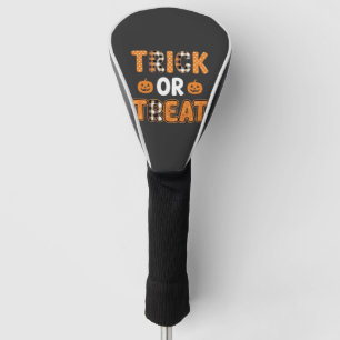 Trick or Treat Halloween Pumpkin Vector Design_1 Golf Head Cover