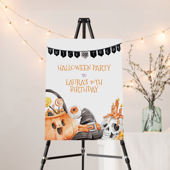 Trick or Treat Halloween Sign (In Situ (Stand))