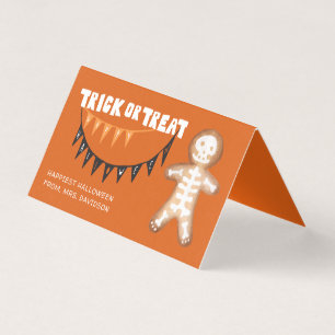 Trick or Treat Halloween Skeleton Gingerbread