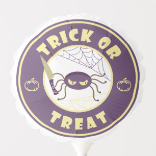 Trick or treat halloween spider Starbucks style Balloon