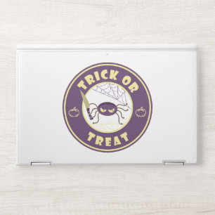 Trick or treat halloween spider Starbucks style HP Laptop Skin