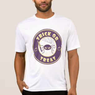 Trick or treat halloween spider Starbucks style T- T-Shirt