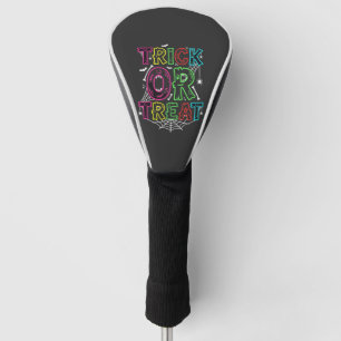 Trick or Treat Halloween Spider Web Design_1 Golf Head Cover