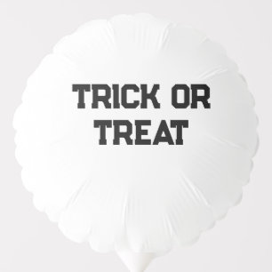 Trick or. Treat Halloween spooky black simple mini Balloon