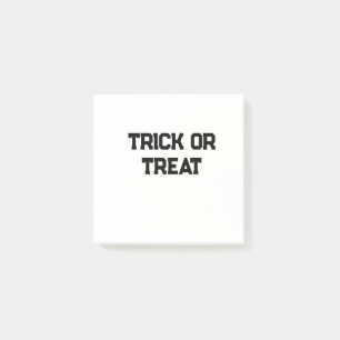 Trick or. Treat Halloween spooky black simple mini Post-it Notes