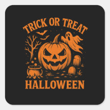 Trick or Treat Halloween Sticker