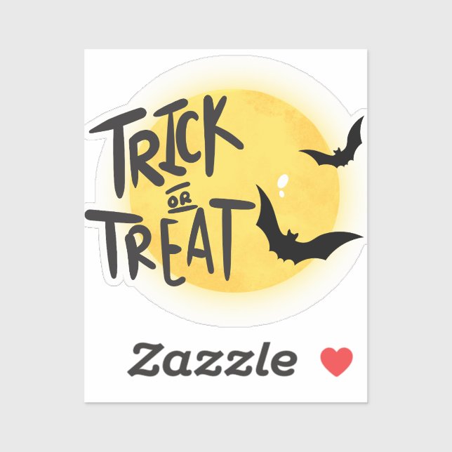 Trick or treat halloween sticker (Sheet)