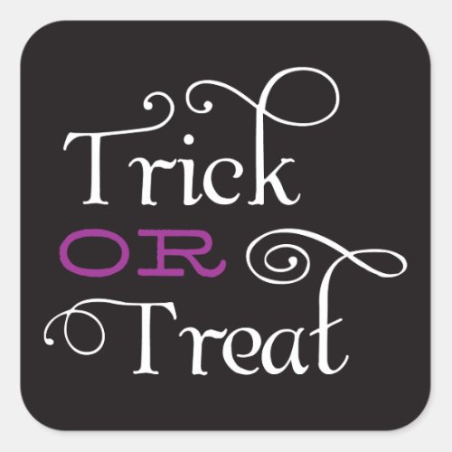 TRICK OR TREAT  HALLOWEEN STICKERS