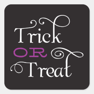 TRICK OR TREAT HALLOWEEN STICKERS