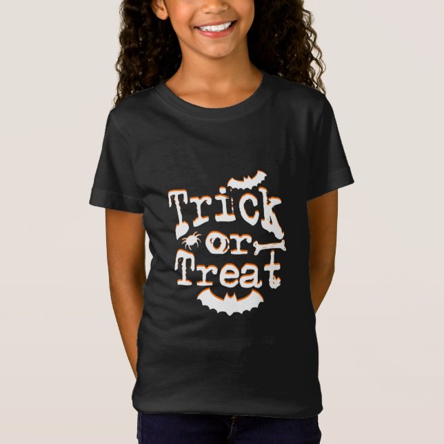 trick or treat halloween T-Shirt (Front)
