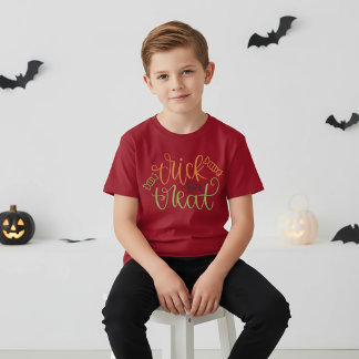 Trick Or Treat Halloween T-Shirt for Kids