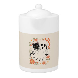 Trick or Treat Halloween Teapot