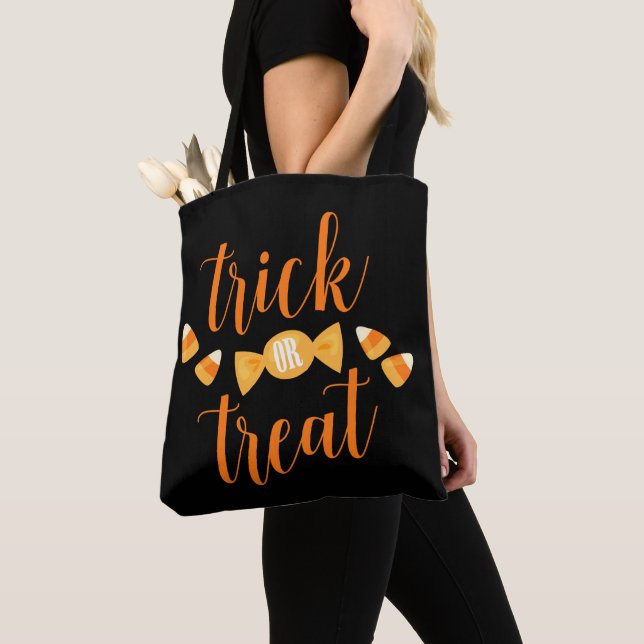 Trick or Treat Halloween Tote Bag (Close Up)