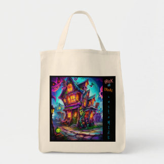 Trick or Treat Halloween Town Customized Tote Bag