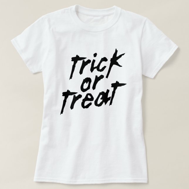 Trick or Treat Halloween tshirt (Design Front)