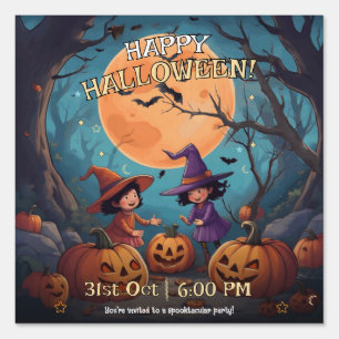 Trick or Treat Halloween Yard Banner Sign