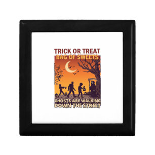 Trick Or Treat Halloween Zombies Grim Reaper Pumpk Gift Box