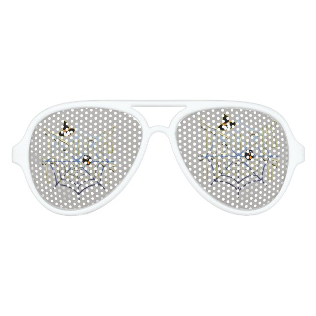 Trick-or-Treat-Haloween Aviator Sunglasses (Front)