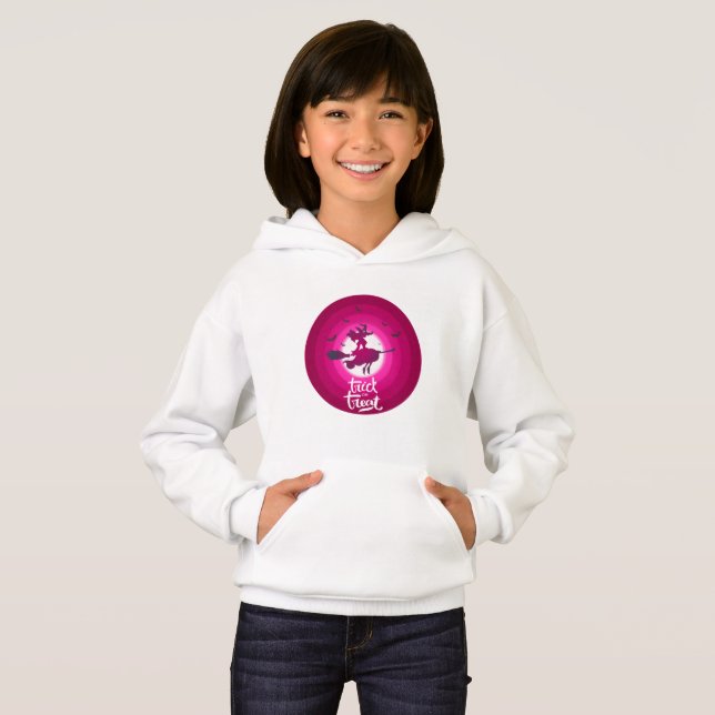 Trick or Treat Happy Halloween Costume for girls  Hoodie (Front Full)