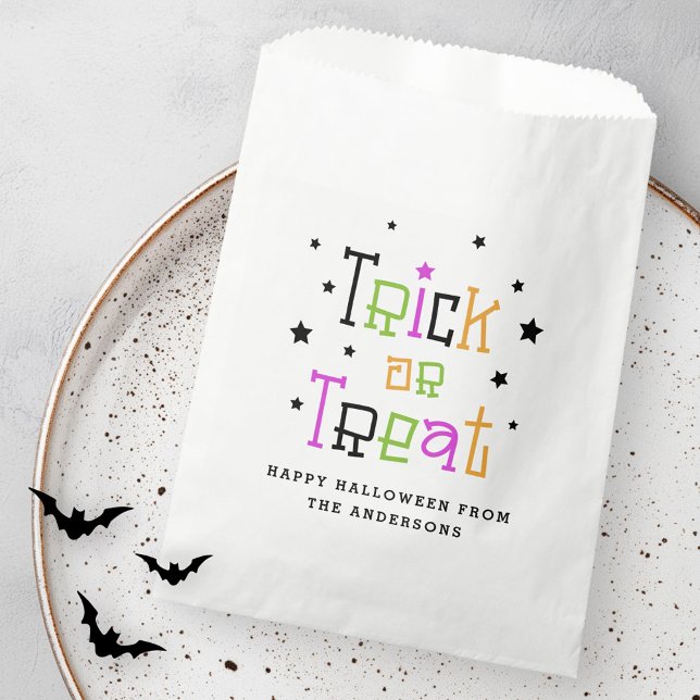 Trick or treat Happy Halloween Favor Bag (Trick or treat Happy Halloween Favor Bag)