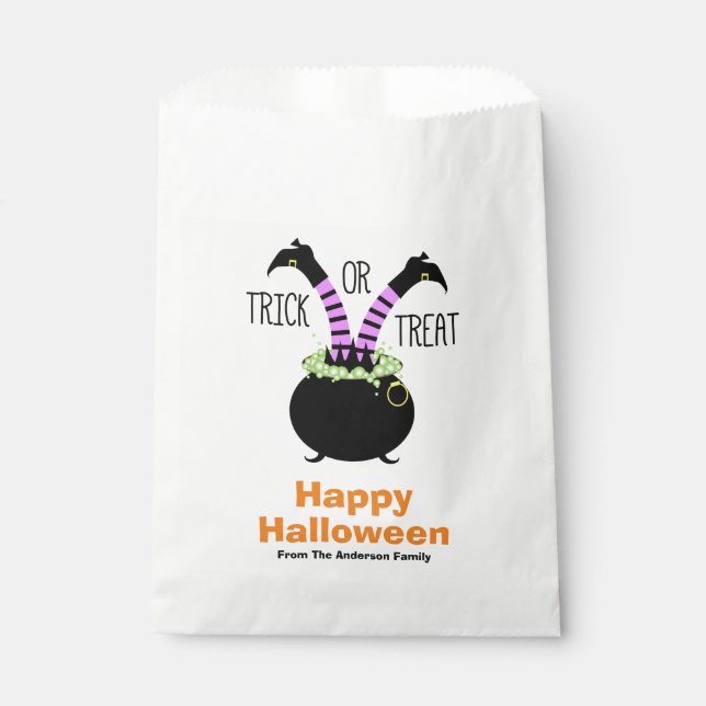 Trick or Treat Happy Halloween Favor Bag (Front)