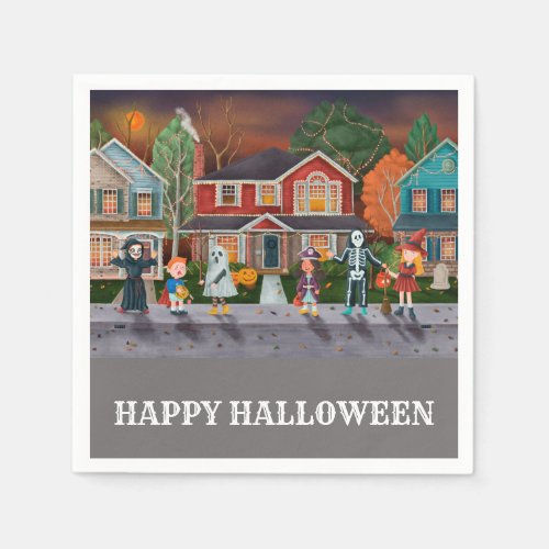 Trick or Treat Happy Halloween Napkins