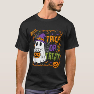 Trick Or Treat Happy Halloween Pumpkin Ghost Boy G T-Shirt