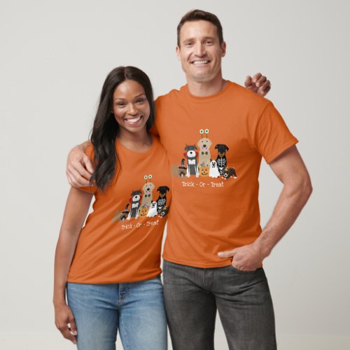 Trick Or Treat Happy Halloween Spooky Pet Costumes T_Shirt