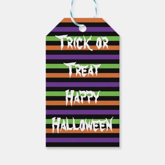 Trick Or Treat Happy Halloween Tag