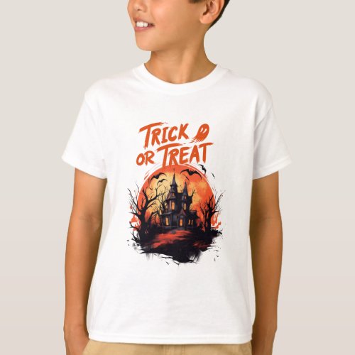 Trick or Treat Haunted House Shirt