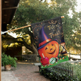 Trick or Treat House Flag
