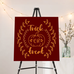 Trick or treat in plants frame foam board