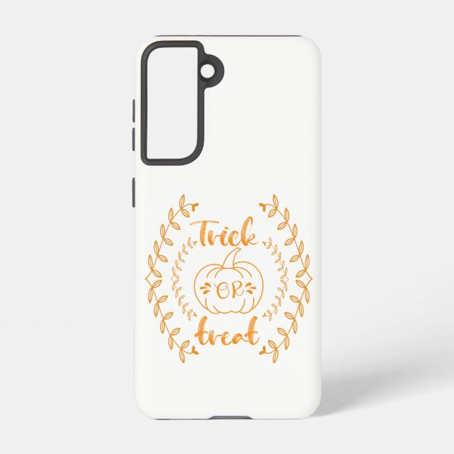 Trick or treat in plants frame  samsung galaxy case (Back)