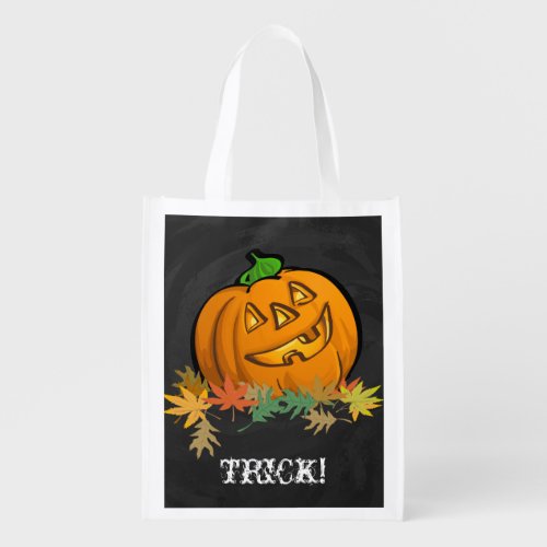 Trick or Treat Jack_o_Lantern Grocery Bag