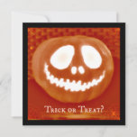 Trick or Treat Jack-O&#39;-Lantern Halloween Invites