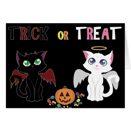 Trick or Treat Kittens Cards (Front Horizontal)