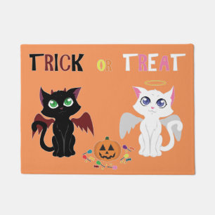 Trick or Treat Kittens Doormat